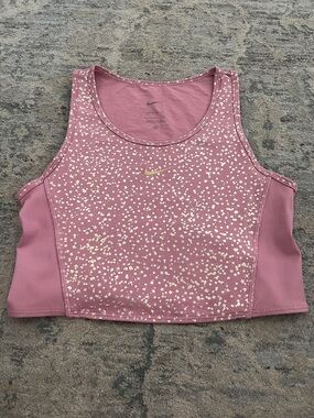 Nike Dusty Rose Speckled Crop Tank